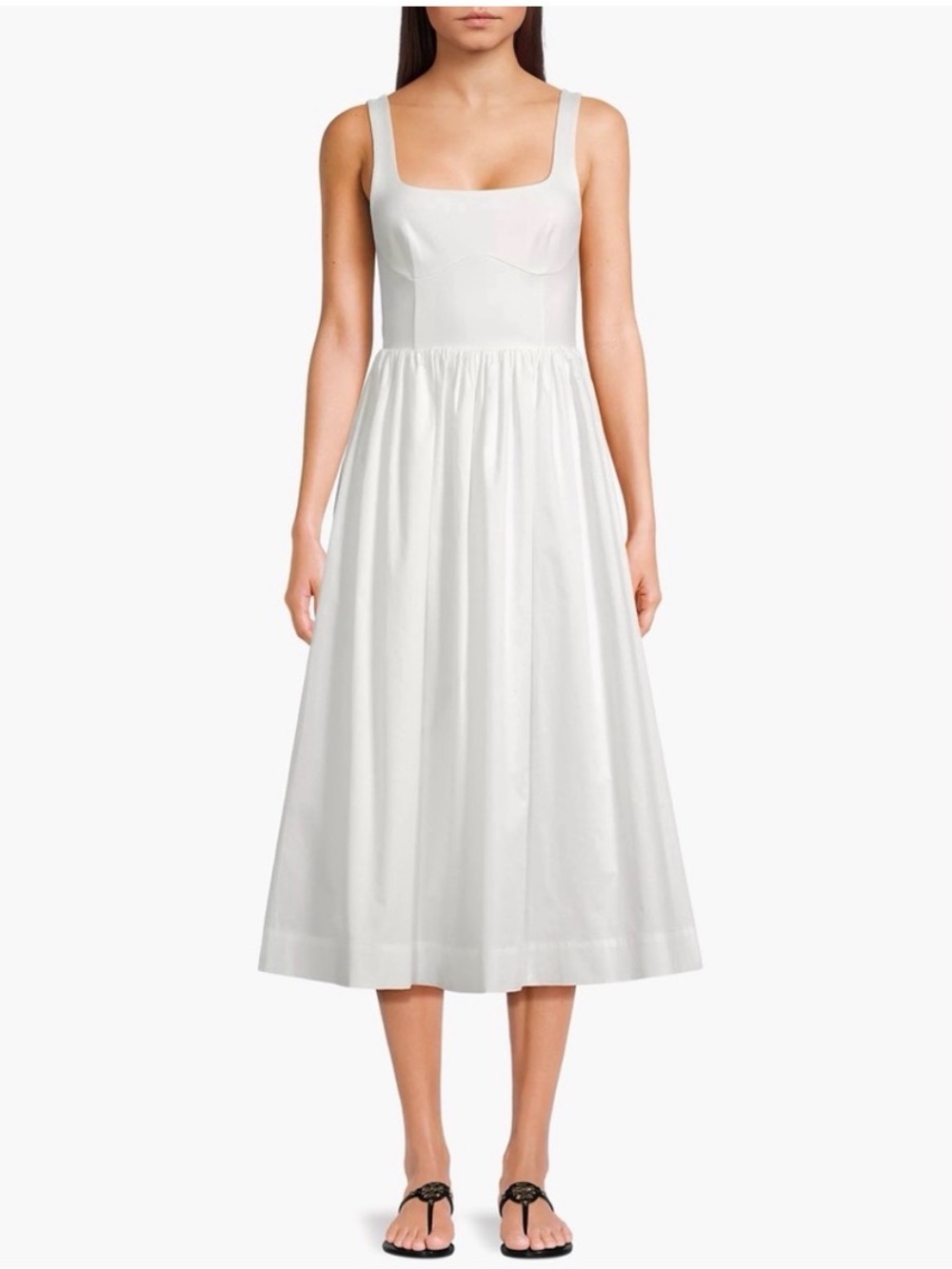 Rue Sophie Margot Summer Midi-Dress White like La Ligne and Matteau NWT